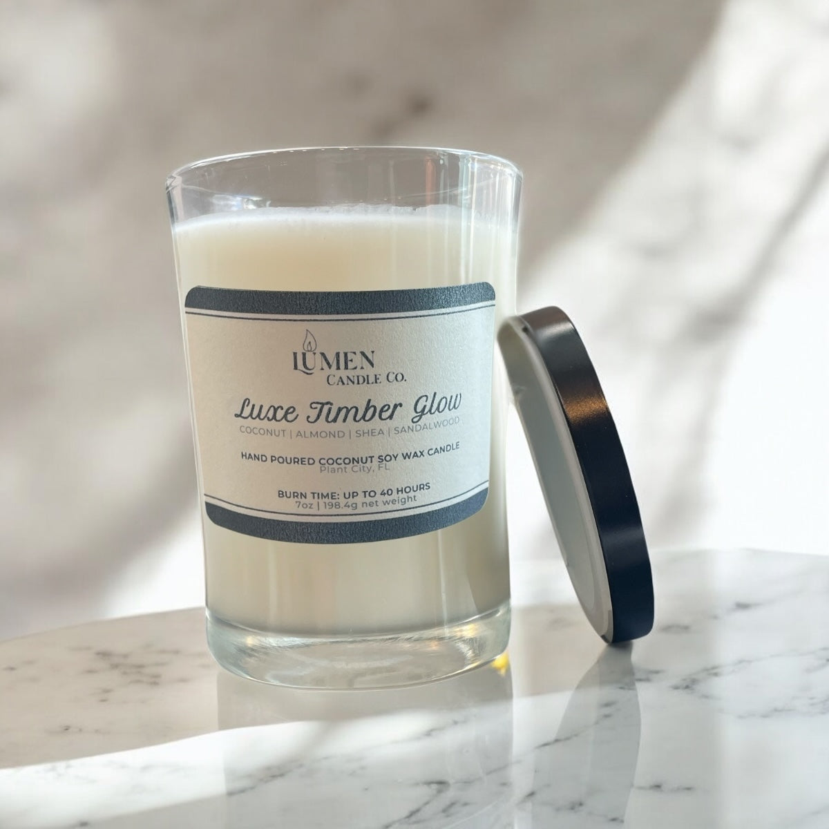 Luxe Timber Glow 7oz Candle